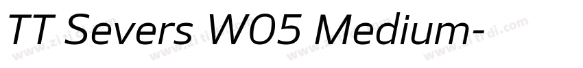 TT Severs W05 Medium字体转换
